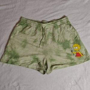 Lisa Simpson Tie Dye Shorts